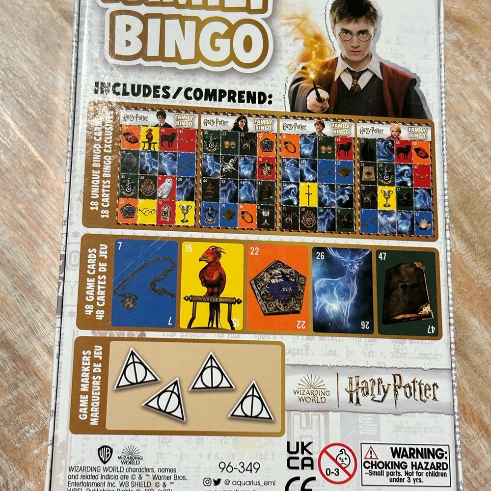 Harry Potter Family Bingo Game Party Officially Licensed Harry Potter NEW!!! - Picture 2 of 7